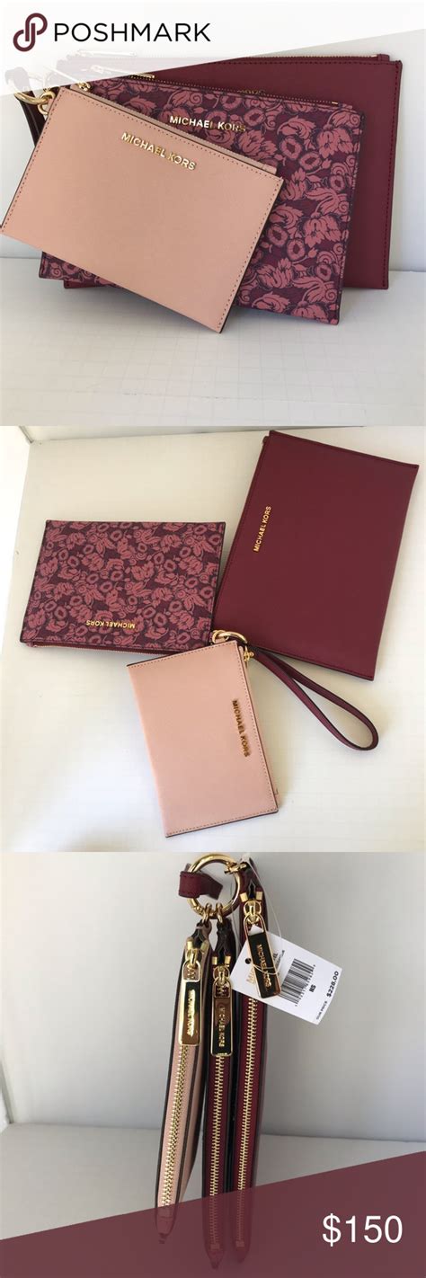 michael kors trio wristlet